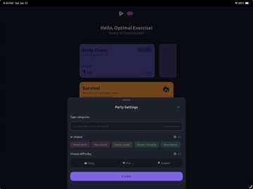 Guesstimate: Not Trivia! iPad screenshot