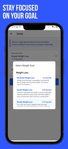 WeightyAI: Smart Weight Coach iPhone screenshot