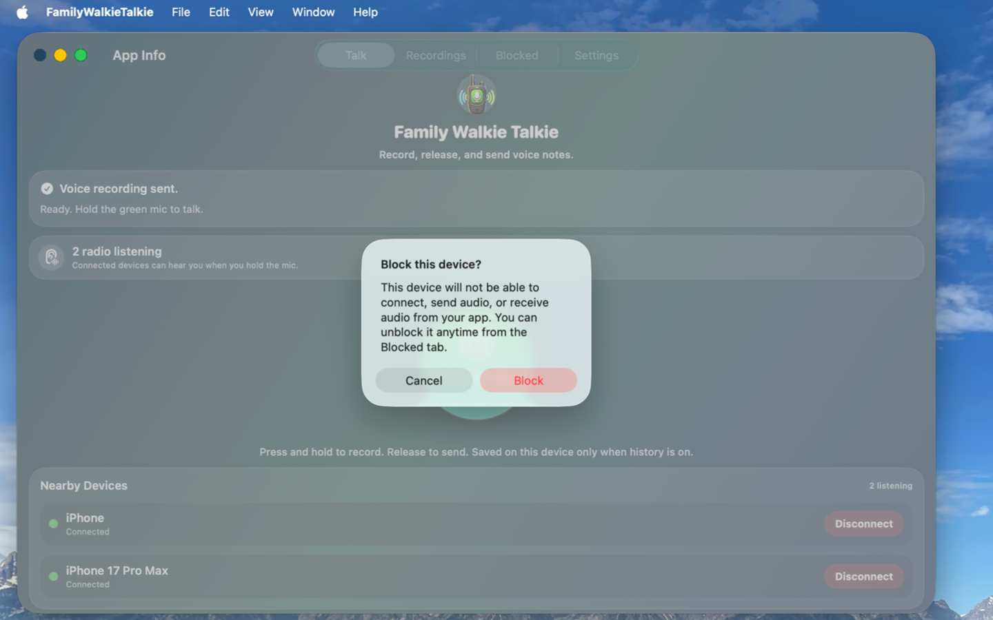 Family Walkie Talkie