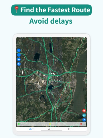 Real-Time Traffic & Navigation iPad screenshot