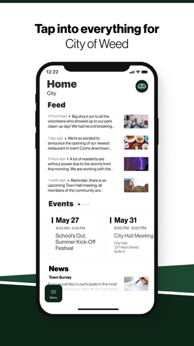 Screenshot 1 of City of Weed, CA App