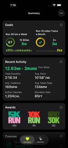 Miriam: Running Log Screenshot 5 of 8