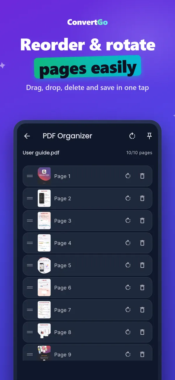 Screenshot #3 pour ConvertGo PDF Converter