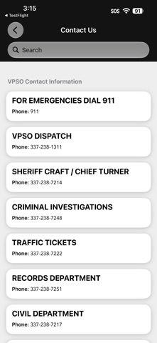 Vernon Parish Sheriff's Office Screenshot 2 of 3