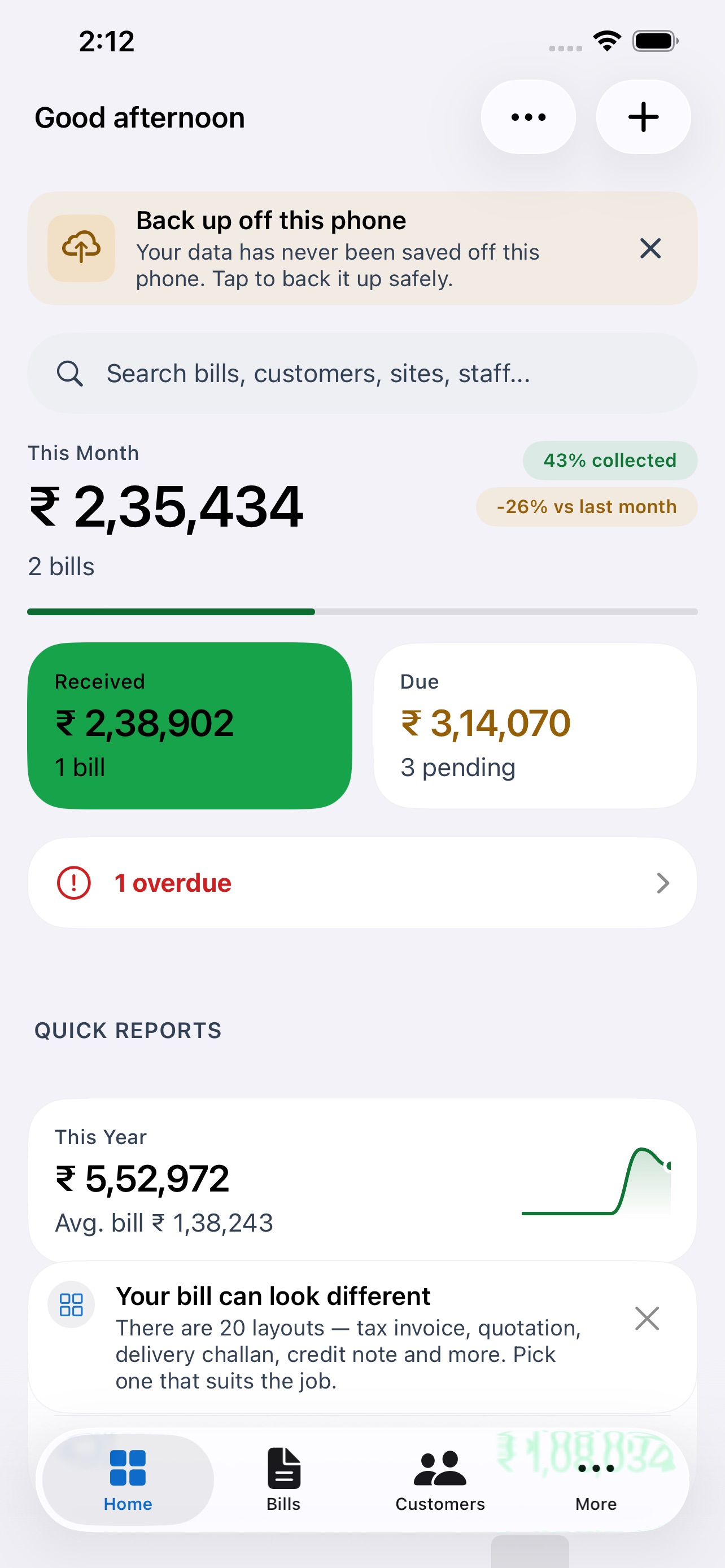 Screenshot 1 of Waves Bill