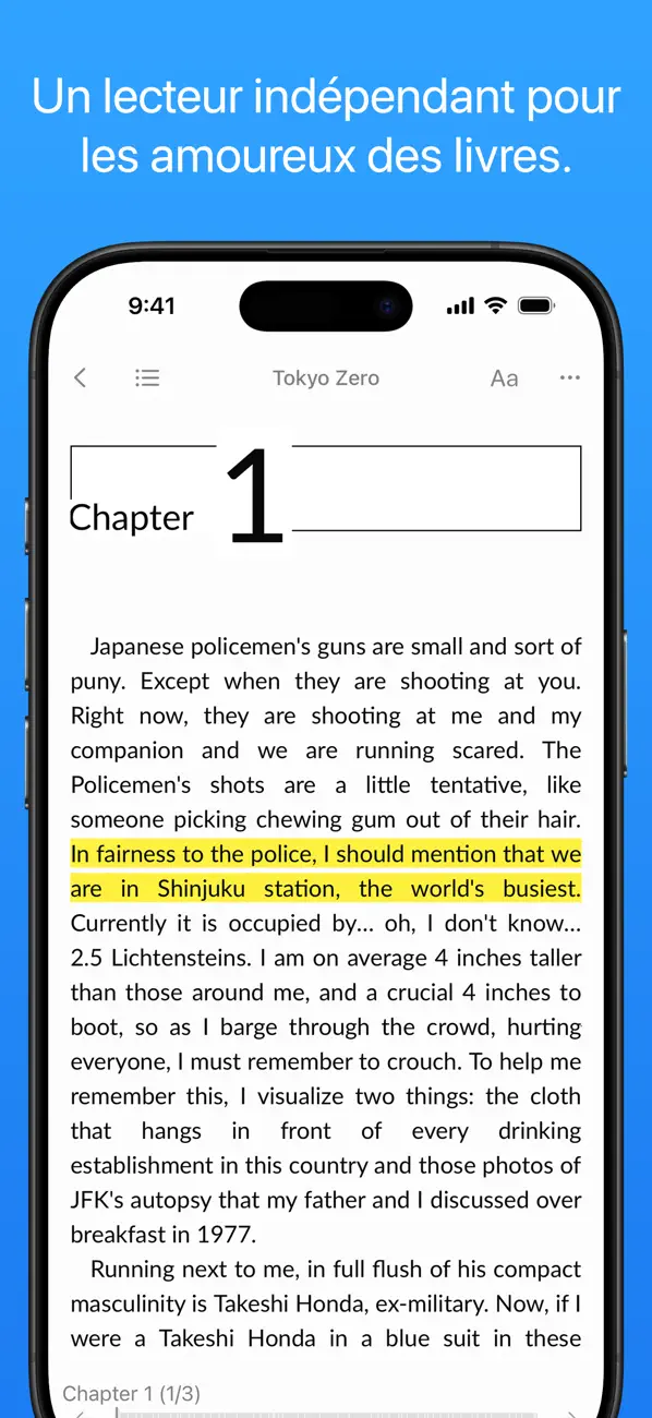 Screenshot #1 pour Yomu Lecteur eBook