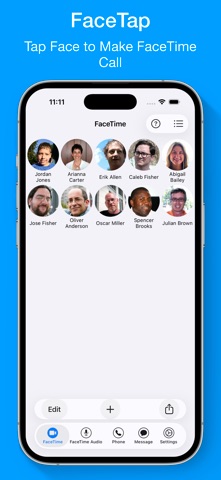 FaceTap for FaceTime Call app screenshot