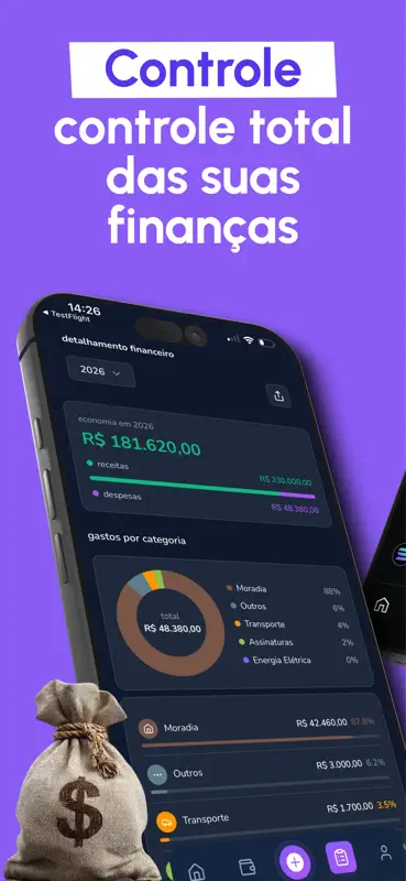 Finlover: Controle de Gastos screenshot 1 of 5