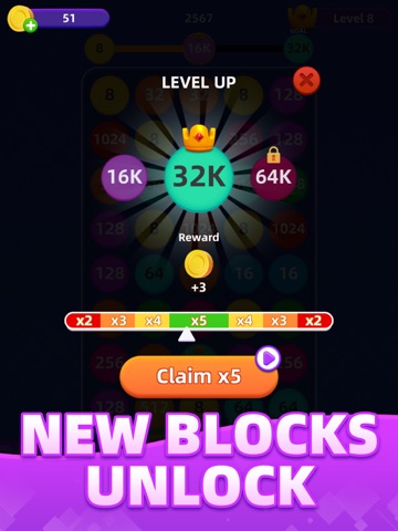 2248 Blast - Number Merge Game iPad screenshot