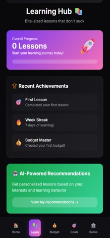 WealthWise Financial App screenshot