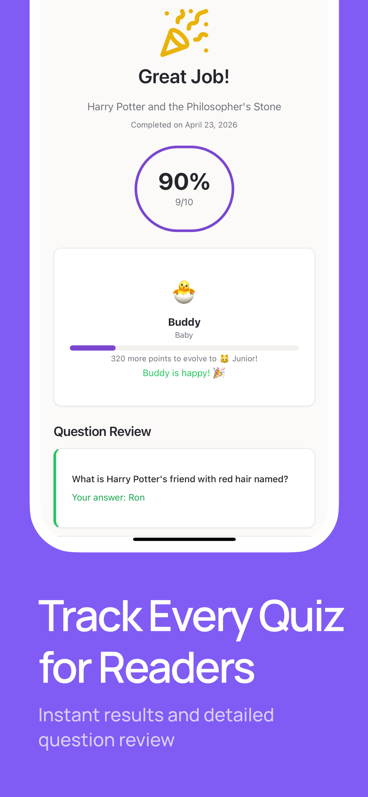 ReadHatch: AI Book Quizzes screenshot 4