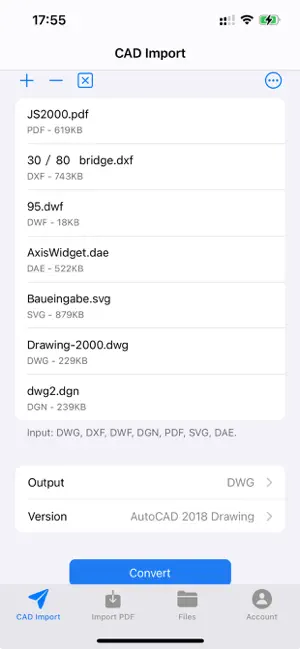 CAD Import - For PDF to DWG screenshot 2