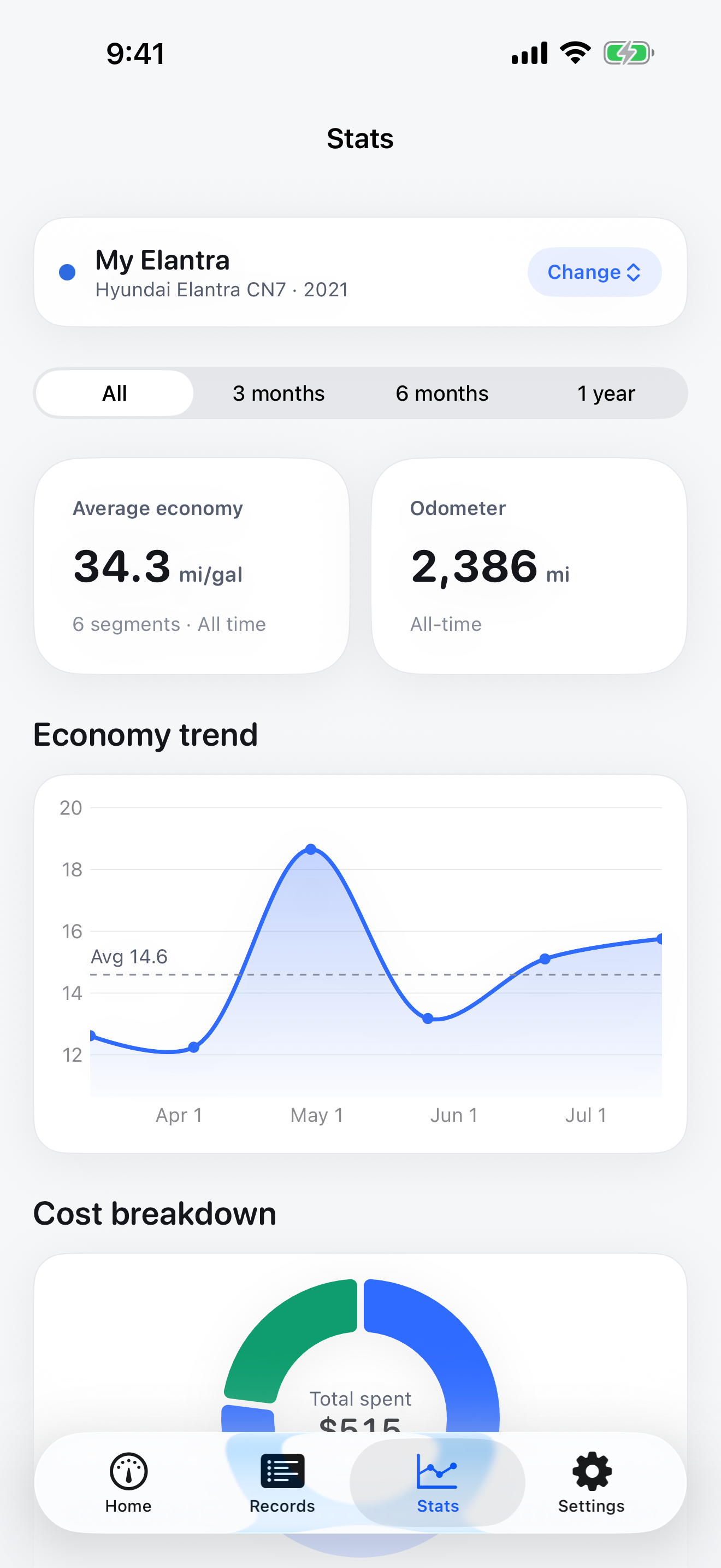 Cargineer - Car Log & Mileage screenshot 3