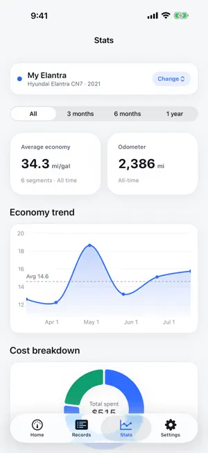 Cargineer - Car Log & Mileage screenshot 3