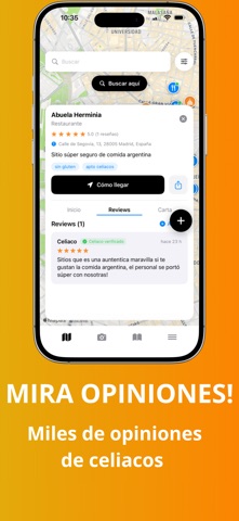 GF Gluten Scanner Restaurantes iPhone screenshot 9