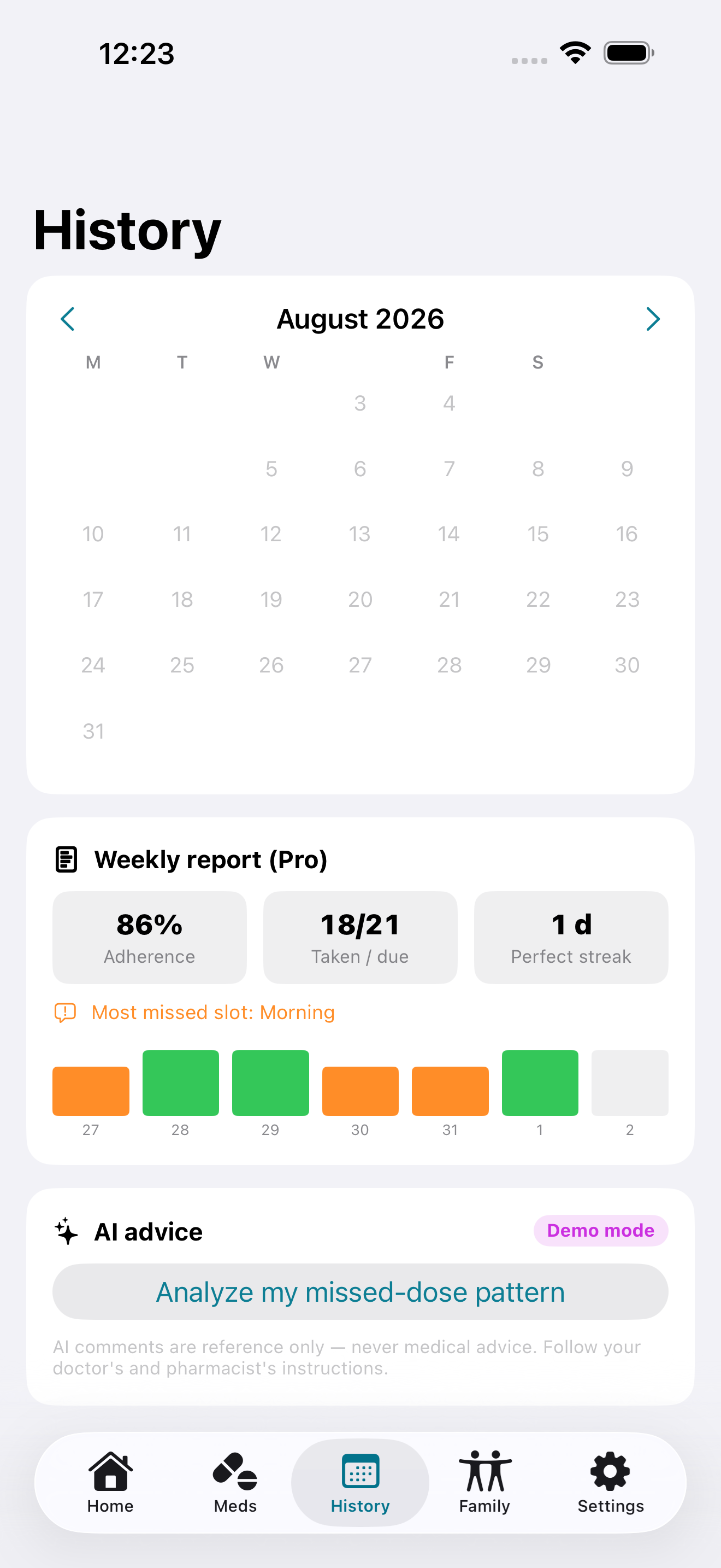 Nomiwasure Guard: Pill Alarm screenshot 2