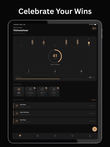 Push Up Counter and Tracker iPad screenshot