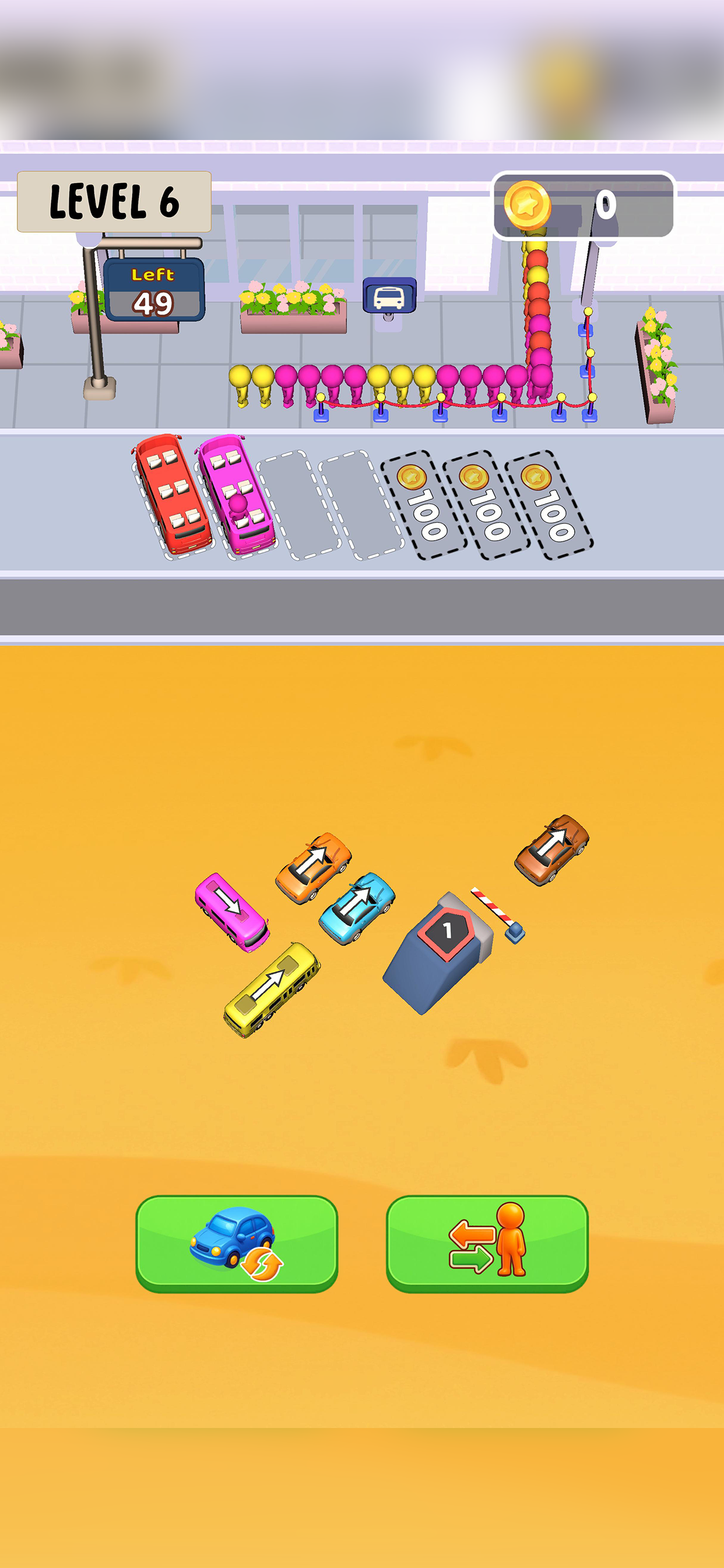Bus Sorting: Color Match Game