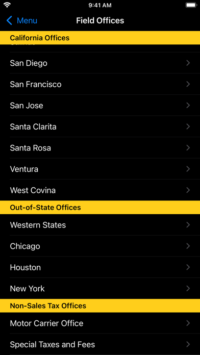CDTFA Mobile Screenshot