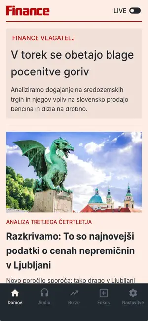 Finance.si screenshot 1