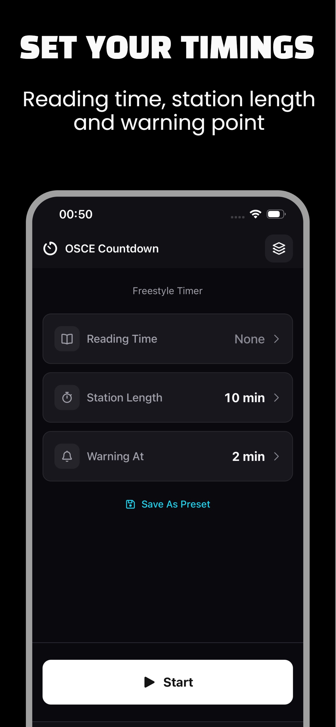 Screenshot 1 of OSCE Countdown: Exam Timer