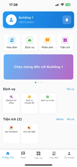 GT-sBMS Quản lý tòa nhà screenshot 1