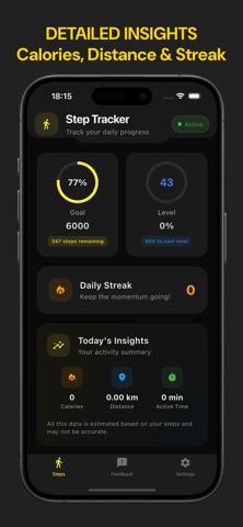 Pedometer: Leveling Steps Screenshot 4 of 6