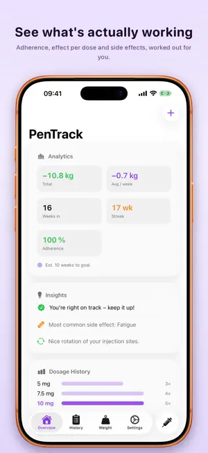 PenTrack: GLP-1 Tracker screenshot 2