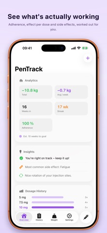 PenTrack: GLP-1 Tracker Screenshot 2 of 5