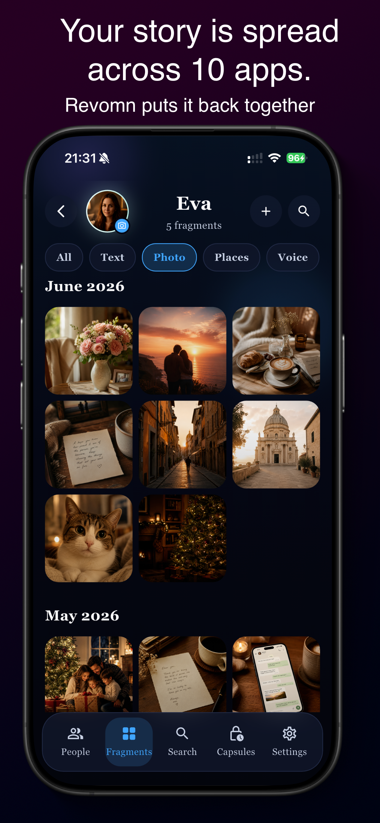 Private Memory Vault - Revomn screenshot 3