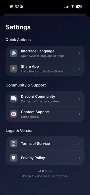 SaveShorts - Save AI Videos screenshot 3