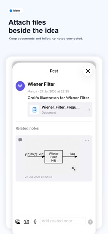 Ideon: Scroll Your Own Ideas iPhone screenshot