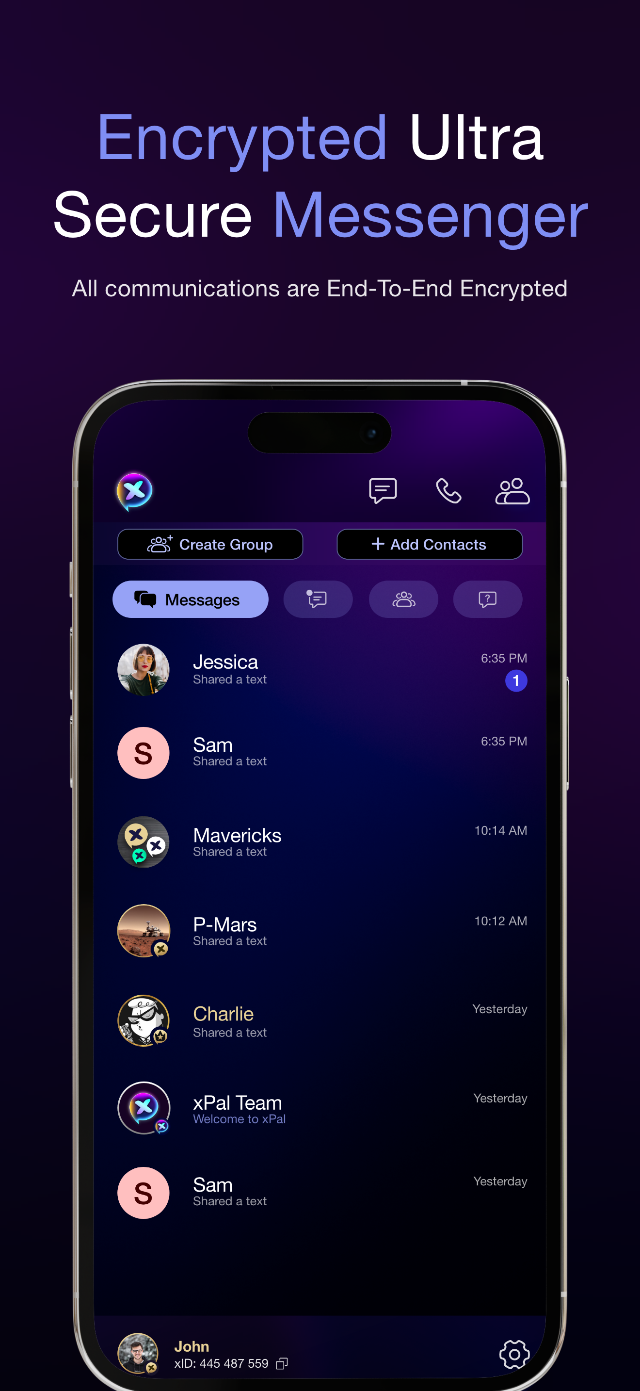 xPal Ultra Secure Messenger