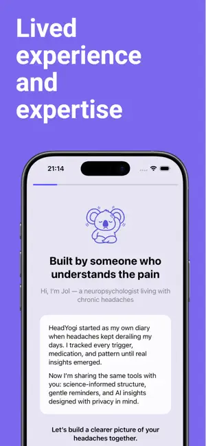 Migraine Diary: HeadYogi screenshot 3