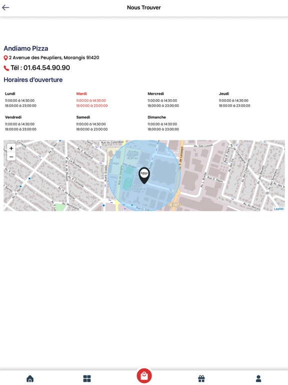 Andiamo Pizza Morangis iPad screenshot
