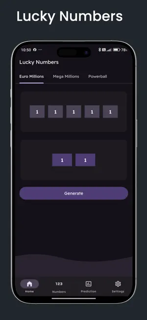 Lucky Lottery Number screenshot 1