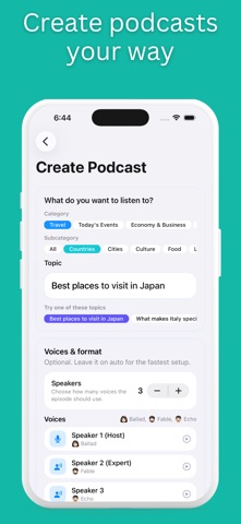 Language Podcasts by iPolyglot iPhone screenshot