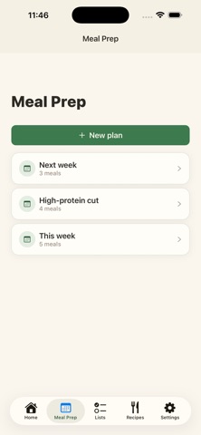 Harvo: Meal Prep & Macros iPhone screenshot