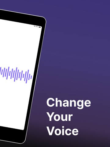 Voice Changer Effect + iPad screenshot