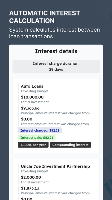 Money lender - Loan management Screenshot