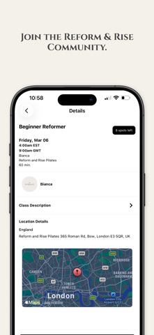 Reform and Rise Pilates screenshot