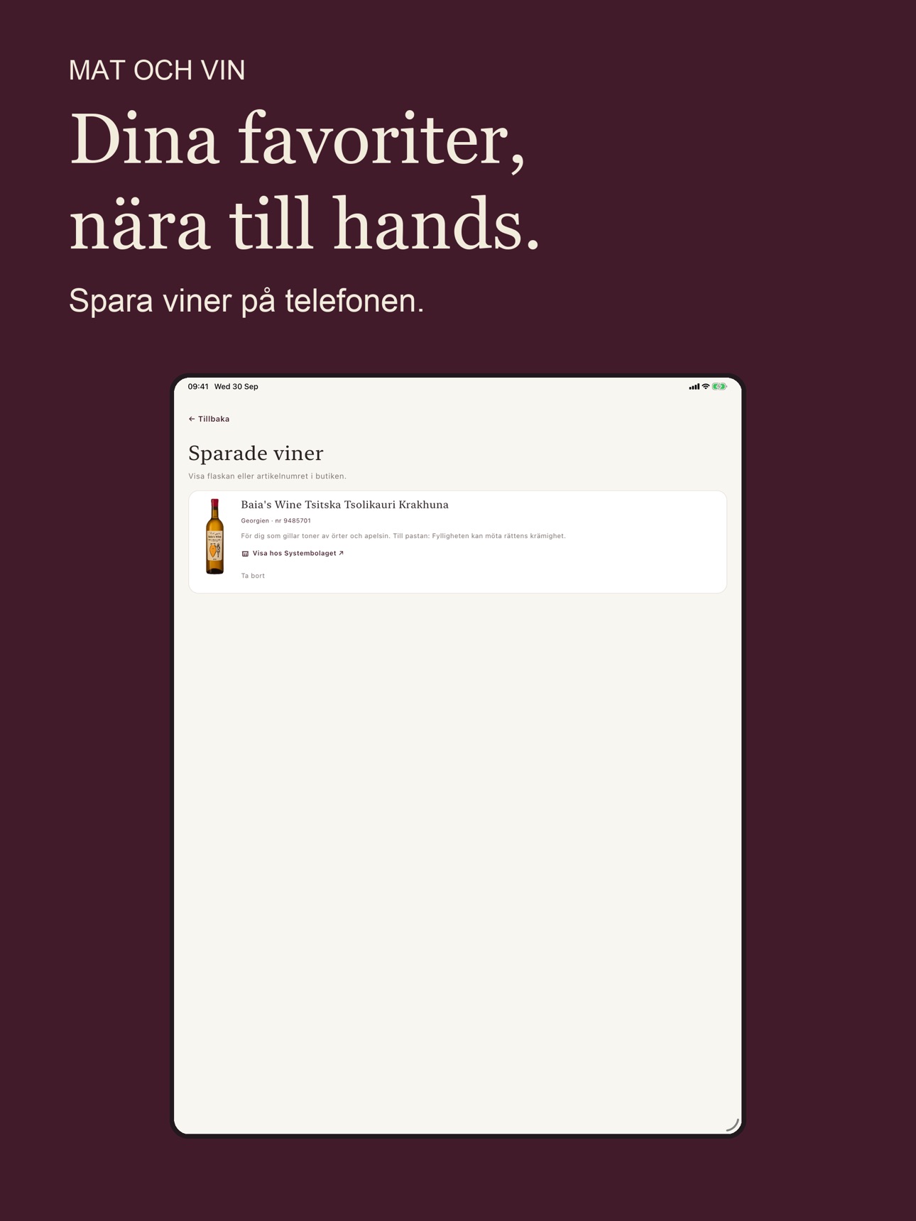 Screenshot 6 of Vinguiden: Vin till maten