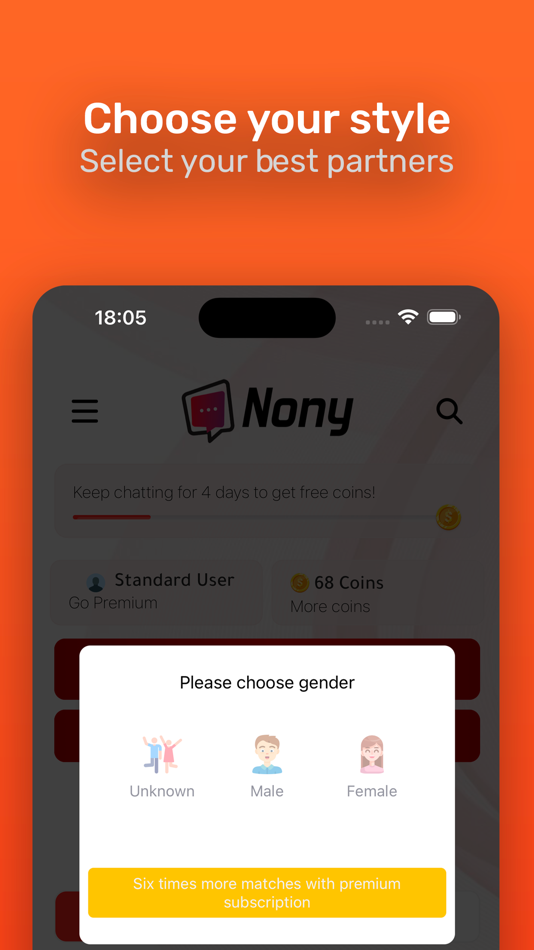 #6. Nony: Anonymous Chat (iOS) 由: Eshet Hail LTD