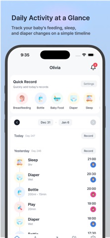 BebeNote - Baby Tracker screenshot