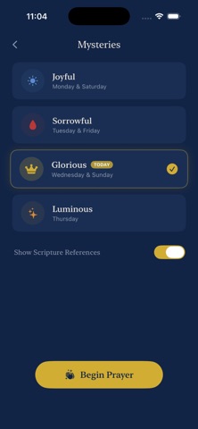 Adoration - Interactive Rosary iPhone screenshot