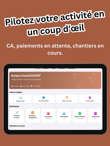 Brick - Chantier Artisan BTP iPad screenshot