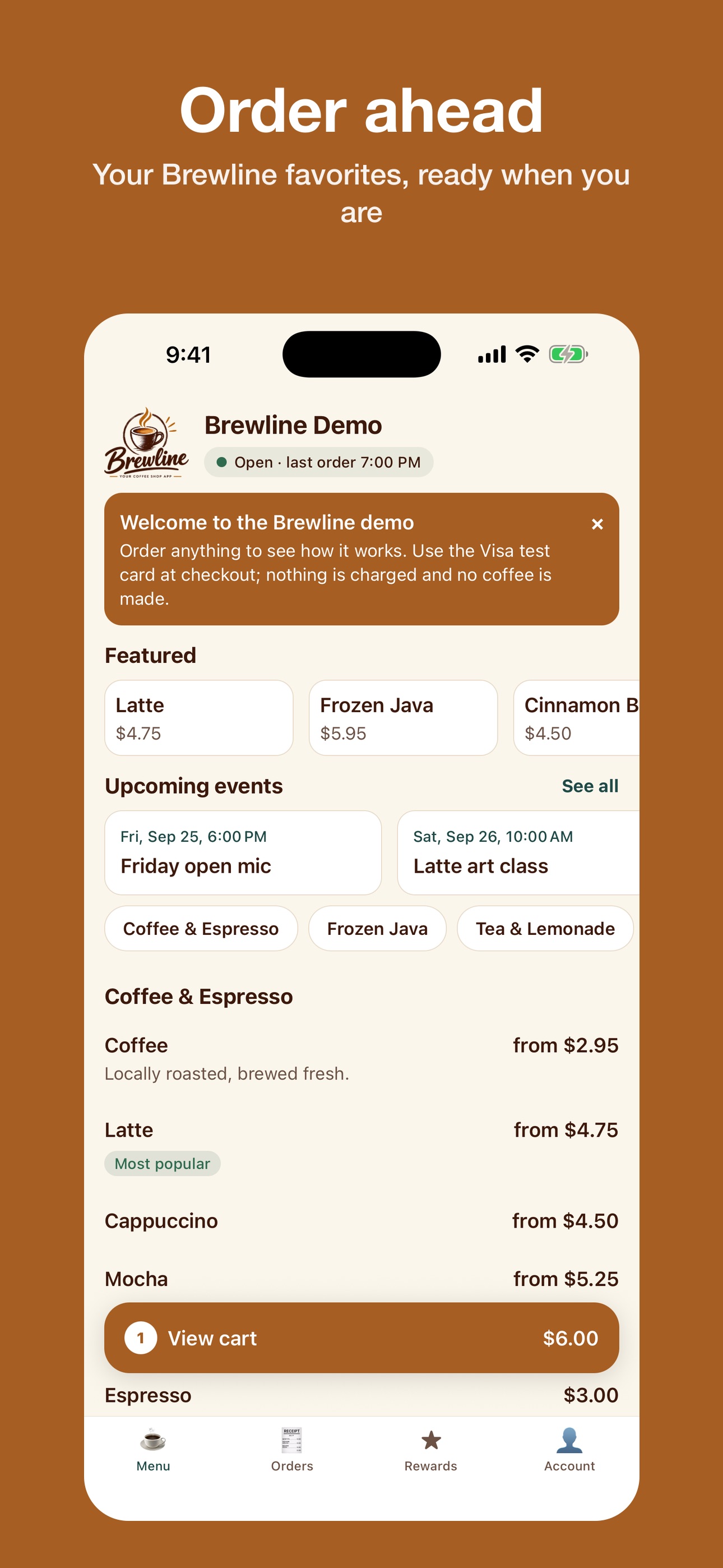 Screenshot 5 of Brewline: Coffee Shop App