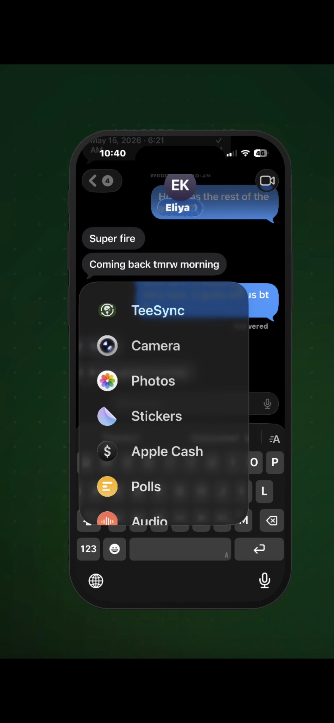 TeeSync iOS screenshot 8