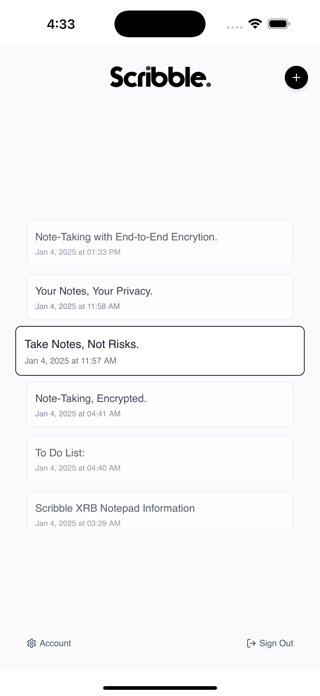 Scribble Notepad Screenshot 1 of 4