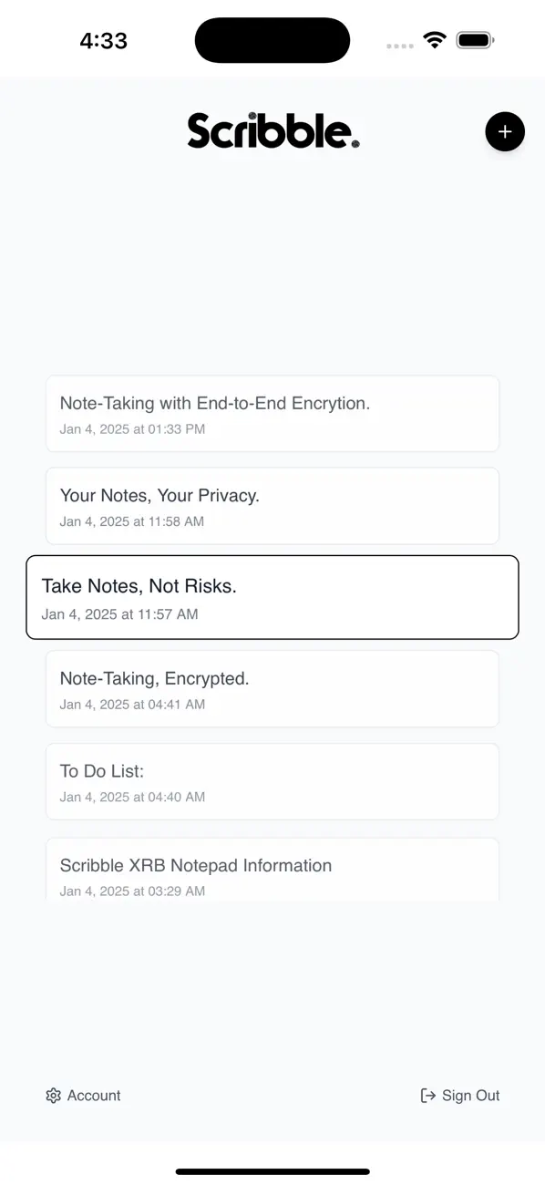 #1. Scribble Notepad (iOS) Ved: No Grave LLC
